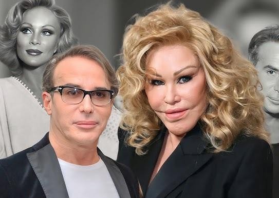Jocelyn Wildenstein podczas aktywności związanej ze sztuką, być może korzystająca z Instagrama, w luksusowym otoczeniu.